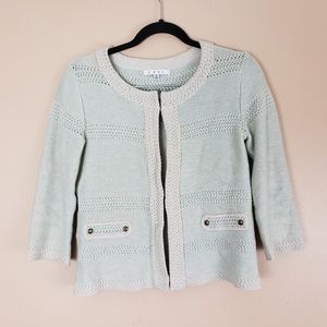 Cabi Mint Sweater Cardigan Size Small H5